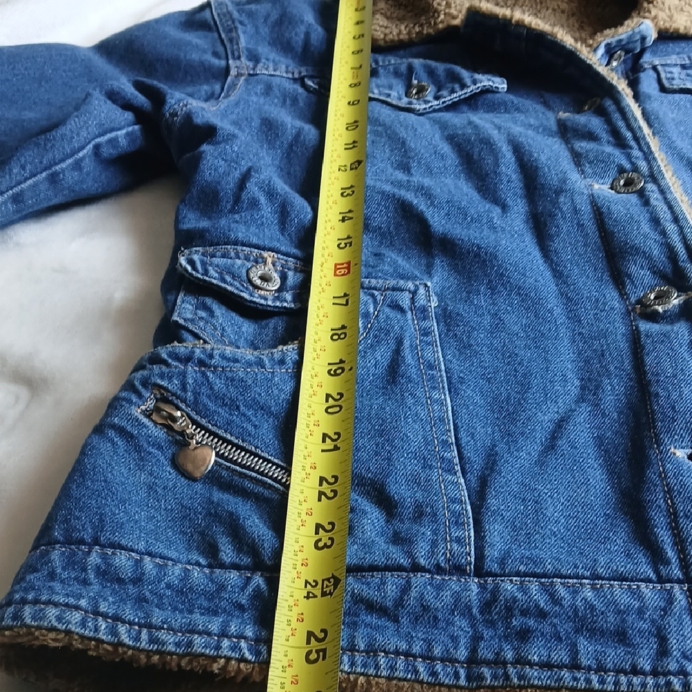 Alba Blue Denim Jacket with Warm Brown Lining - Picture 8 of 14